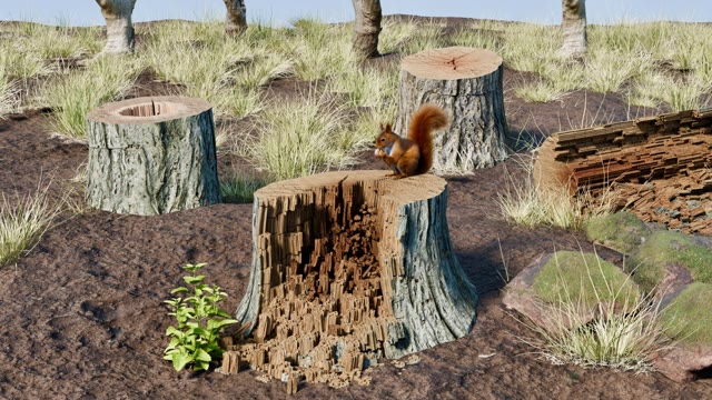 Woodstock simulation of fungal wood decay in trees